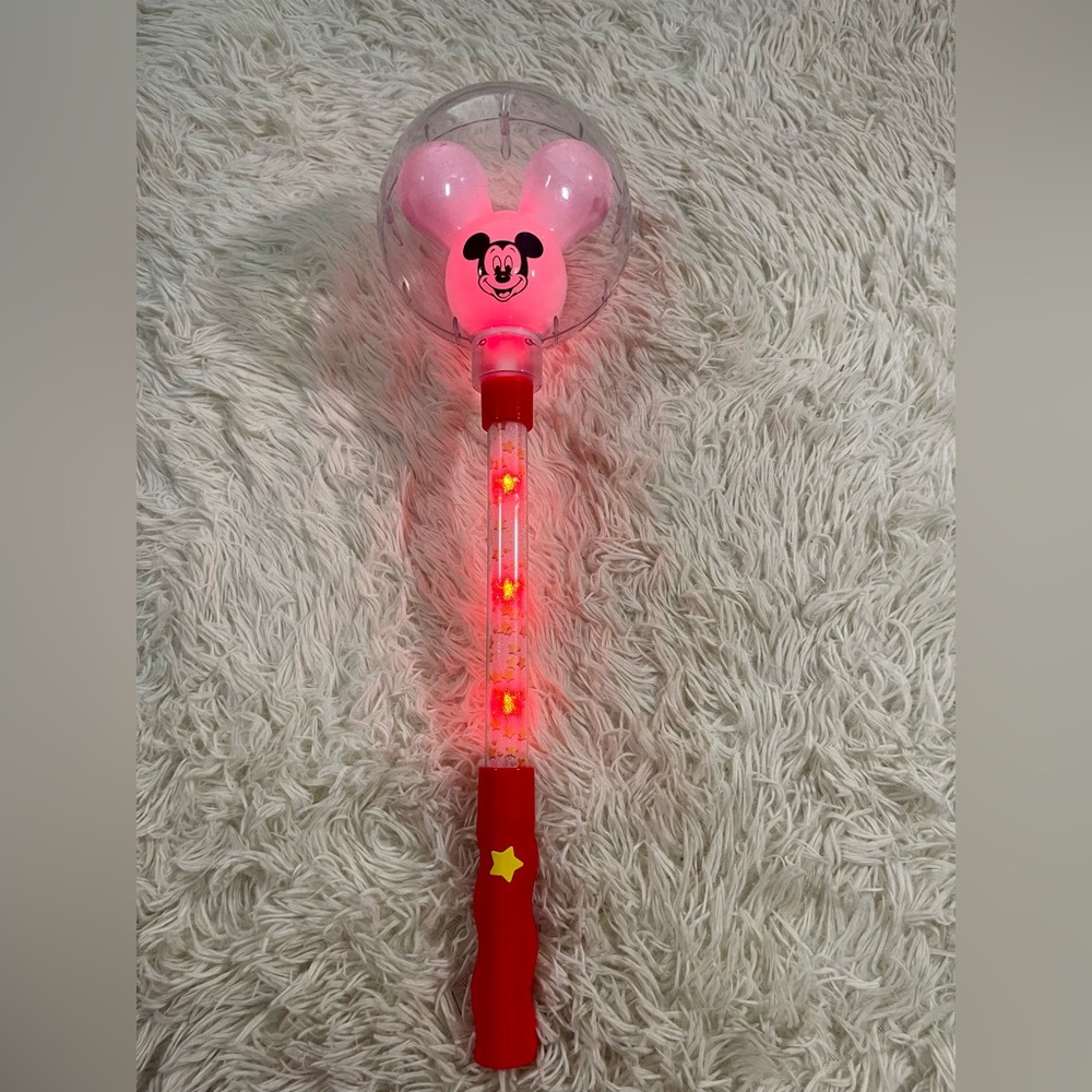 *WORKS* Disney Parks‎ Mickey Mouse Glow Balloon LED Light-Up Wand with sounds - Picture 3 of 11